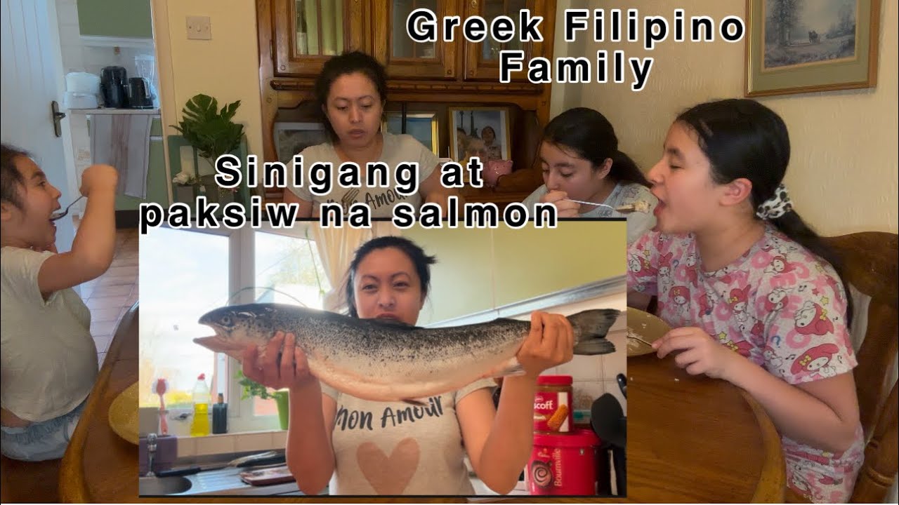 Asawa kong Greek bumili ng malaking isda para e sinigang at paksiw😲 #filipinofood #sinigang #paksiw