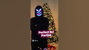 led face mask – light up & gesture sensing#LEDMask #LightUpMask #GestureSensing #HalloweenMask