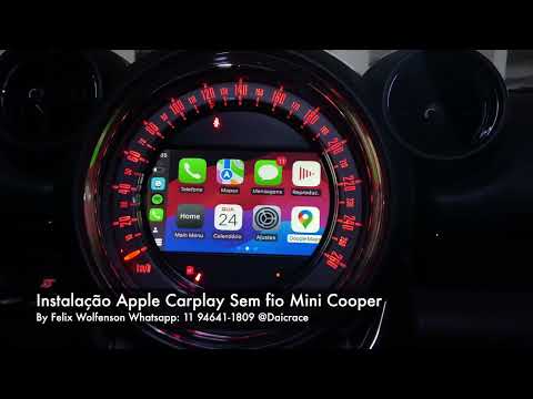 Instalação no rádio original Apple Carplay Mini Cooper. Veja Esse Upgrade Completo