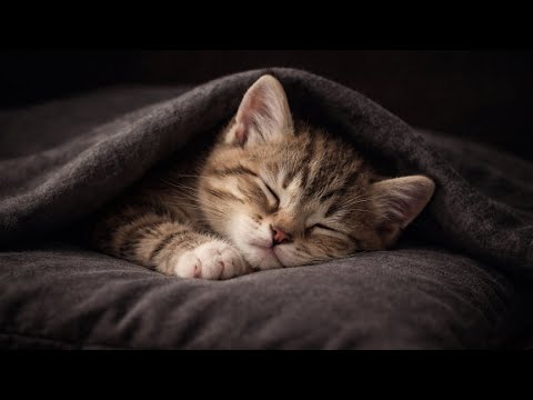 Black Screen Calming Cat Lullaby For Kittens to Sleep & Relax