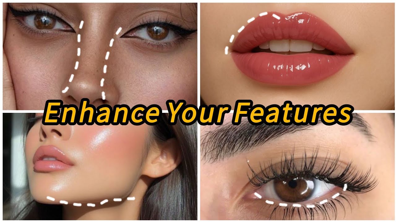 How To NATURALLY Enhance Your Features at home|fix features at home