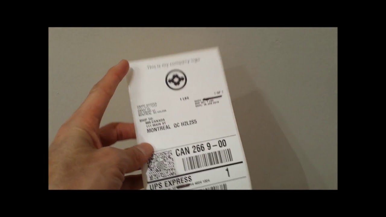 UPS customized shipping label - YouTube