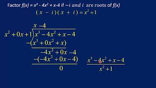 20 Polynomial Division Complex Roots