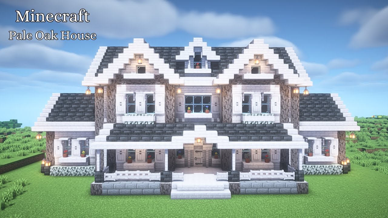 【マインクラフト】ペールオークの家の作り方【マイクラ建築】【Minecraft】【ペールオーク建築】 - YouTube
