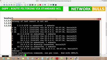 Route Filtering in OSPF via Standard ACL