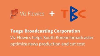 Viz Flowics helps South Korean broadcaster TBC optimize news production and cut cost