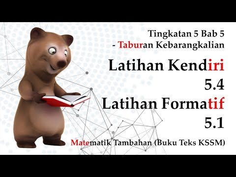 Matematik Tambahan Tingkatan 5 Kssm Bab 5 Latihan Kendiri 5 4 Latihan Formatif 5 1 Kelas Live