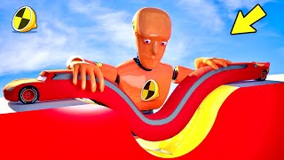 LONG CARS vs REVERSE SPEED BUMPS: Funny memes with Crash Test Dummies - BeamNG.Drive GipsoCartoon