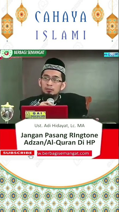 ●JANGAN PASANG RINGTONE ADZAN/AL-QUR'AN DI HP●USTADZ ADI HIDAYAT●#shorts