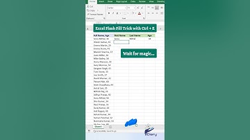 Flash fill in Excel। Ctrl E Magic #excel #exceltips #exceltricks #excelformula #flashfill #ctrle