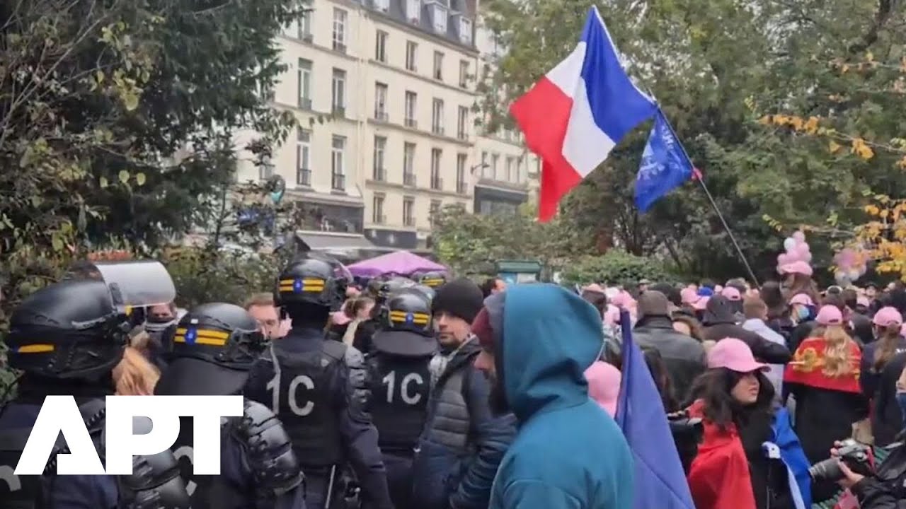 WATCH | Police Forced To Shield Warring Feminist Factions At Explosive Paris Protest | APT