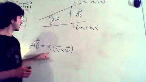 Linear Algebra: Finding the shortest Distance between Skew Lines (in Space)
