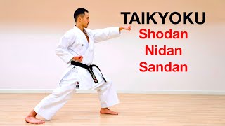 Taikyoku Shodan, Nidan, & Sandan (Full Tutorial)