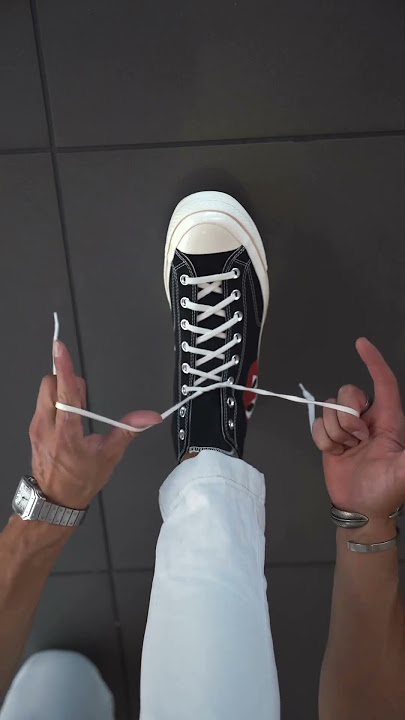 How to tie your shoes in just 1 second #shoehacks #trending