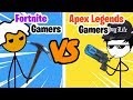 Fortnite Gamers vs Apex Legends Gamers
