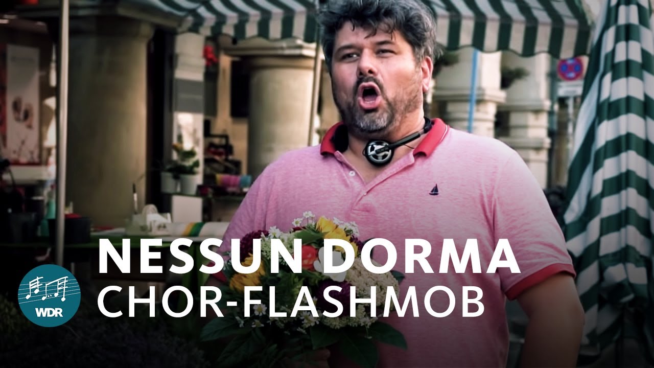 Chur  Flashmob Nessun Dorma Puccini   Turandot  WDR Rundfunkchor