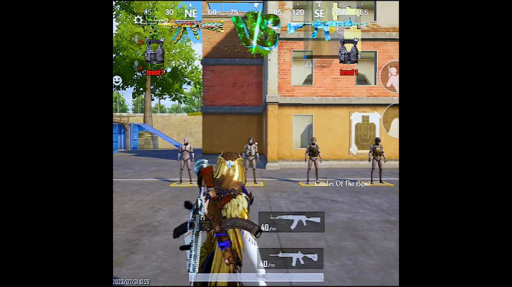 AKM 🔥 VS 🔥 M416 DAMAGE TEST ON LEVEL 1 VEST TIPS AND TEICKS PUBG MOBILE #pubgtips ✅