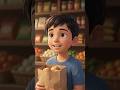 दुकान वाले चाचा और छोटे बच्चे की मजेदार कहानी  | Funny Cartoon Story #shorts #ai#trending #fanny