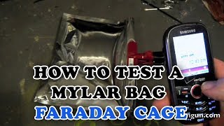 How to Test a Mylar Bag Faraday Cage