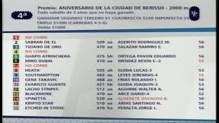 Carr. 4 Premio: ANIVERSARIO DE LA CIUDAD DE BERISSO 25-06-2026