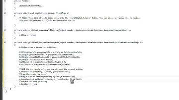 WinForms Data Grid  Expand Rows when Grouping