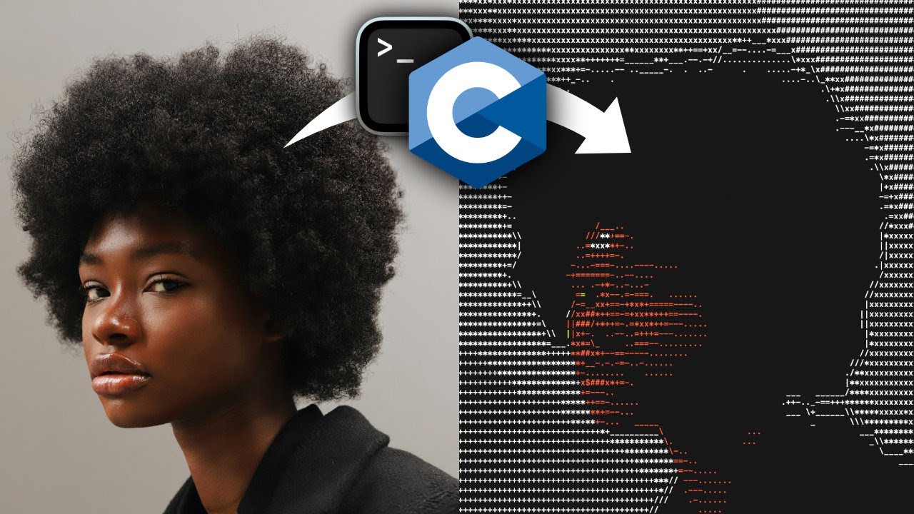 I made an ASCII art generator in C - YouTube