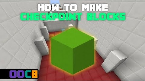 How to make CHECKPOINT BLOCKS (Pocket Edition, PS4, Xbox, PC, Switch)