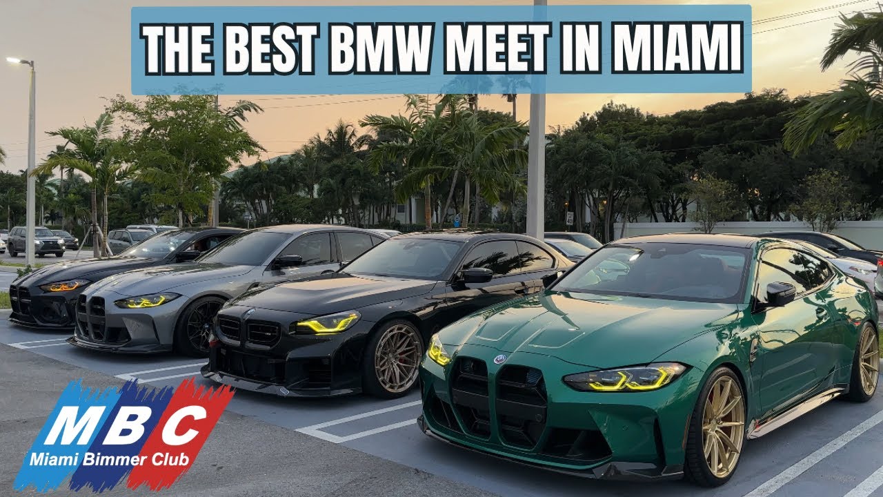 BEST BMWs only MEET in MIAMI! - Our ENTIRE G80 Group Made It 🔥