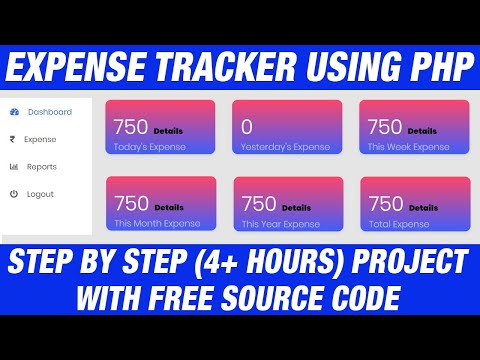 Step by step create Expense Management System using PHP & MySQL | PHP Project with Source Code