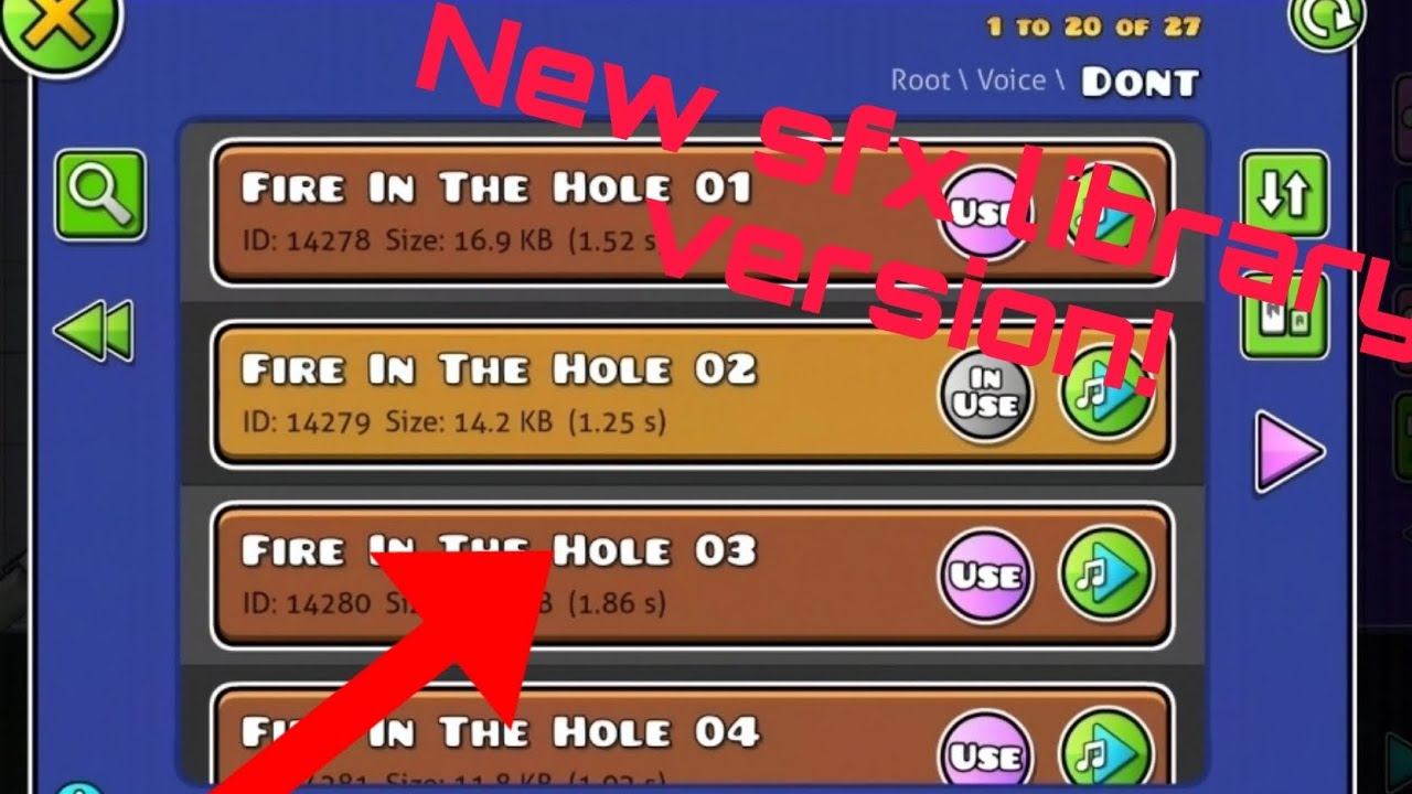 New sfx library update! (version 87) | Geometry Dash 2.2 - YouTube