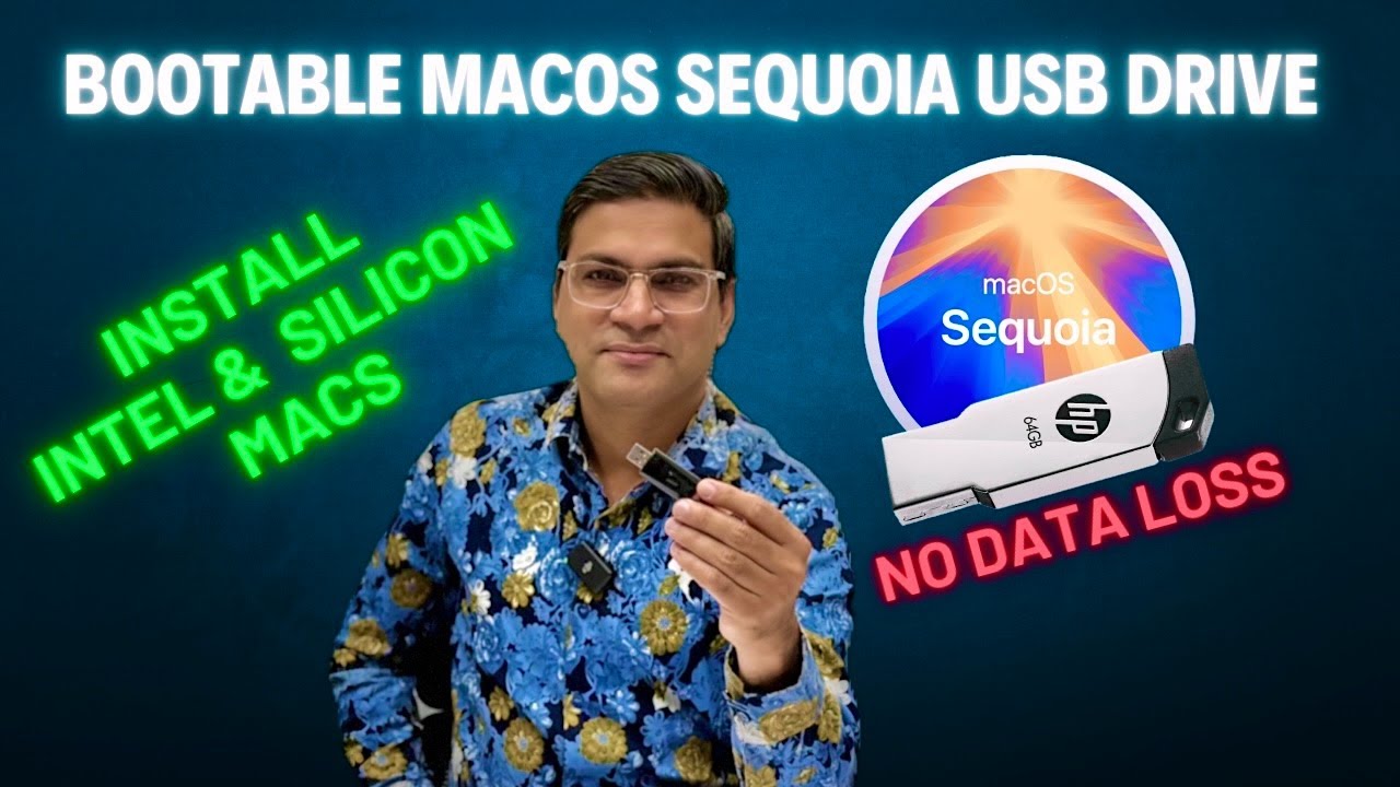 How to create a bootable USB macOS Sequoia and Install it on Intel or Silicon Macs
