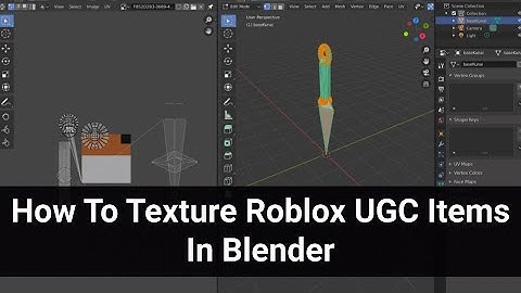 How To Texture A Roblox UGC Item In Blender