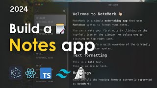 Build a Markdown Notes app with Electron, React, Typescript, Tailwind and Jotai screenshot 5