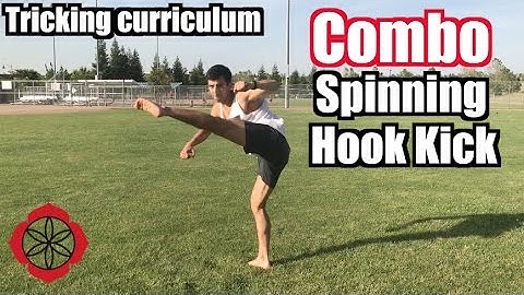 How to Combo Spinning Hook Kick | Tricking Basics Tutorial