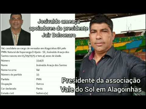Ex-candidato a vereador de Alagoinhas chama malucos como ele para matar apoiadores de Bolsonaro
