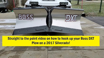 How to Hook and Unhook Boss DXT V Plow with Down Pressure