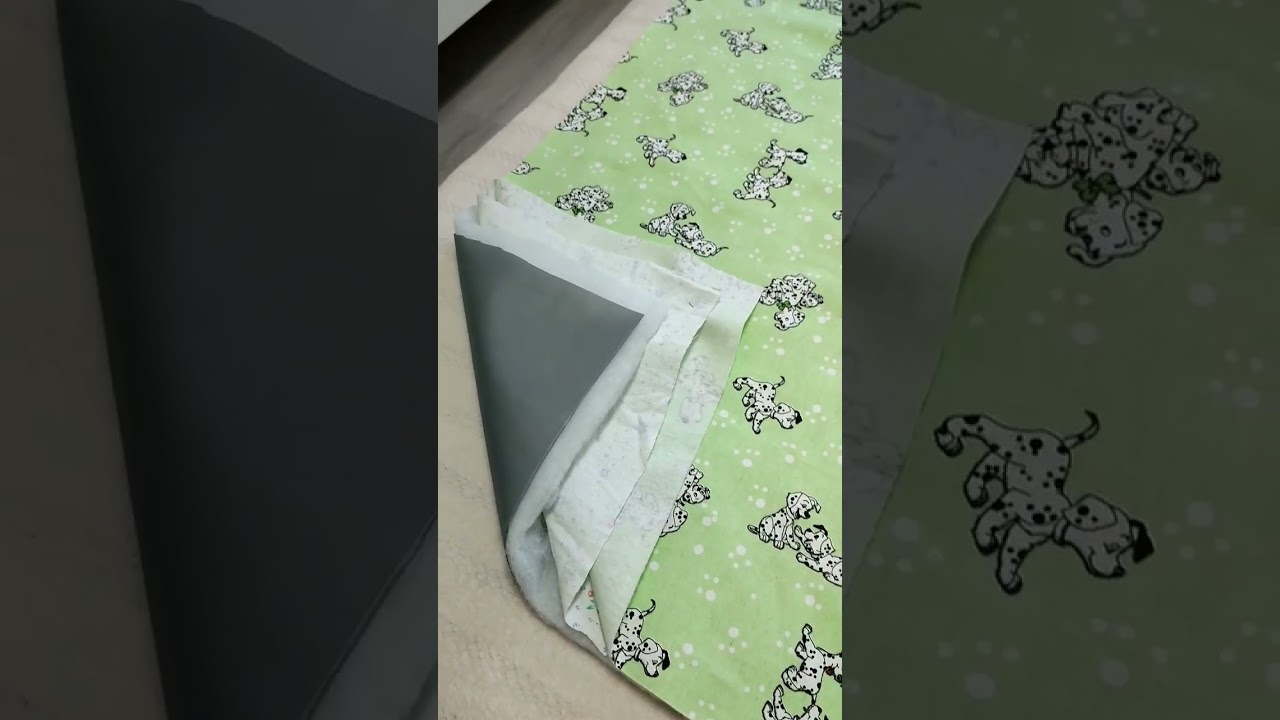 Шью многоразовую непромокаемую пелёнку.