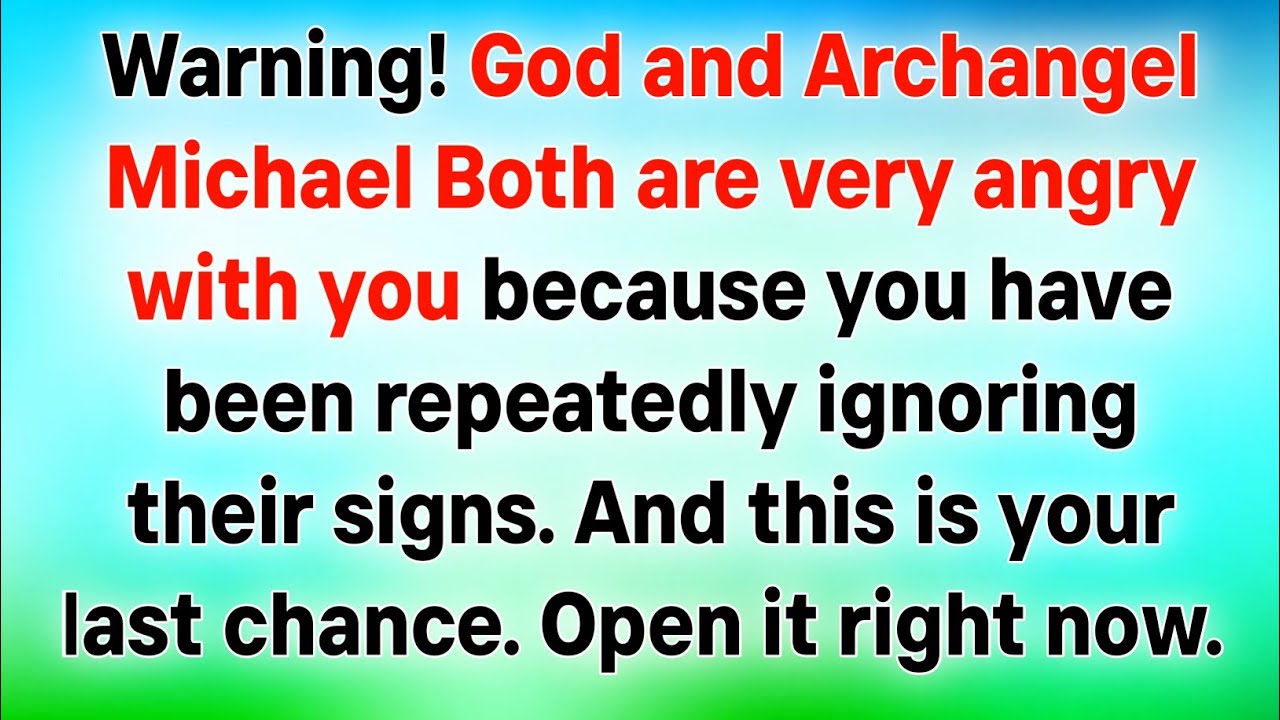 🚨WARNING! GOD AND ARCHANGEL MICHAEL BOTH ARE VERY ANGRY WITH YOU BECAUSE YOU BECAUSE...