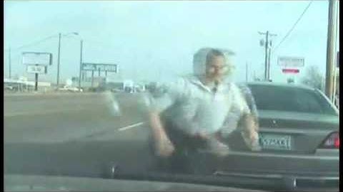 LiveLeak.com - Police Cruiser Gets Rear Ended By Texting Driver