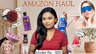 Amazon Beauty Haul 🚨 Upto 50% Off Makeup, Skincare, Bodycare under Rs. 300 😱 | the brownbeauty