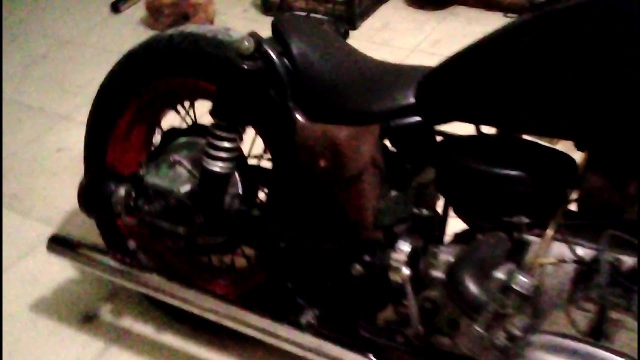 Самодельный выхлоп для мотоцикла Урал из нержавеющих барных стоек. Звук ...