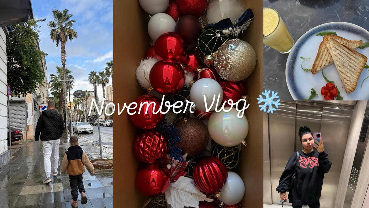 November Vlog❄️Do Bej Vlogmas Kete Vit?🎄Fillojme Zbukurimin e Pemes Se Mamit🥰✨ 