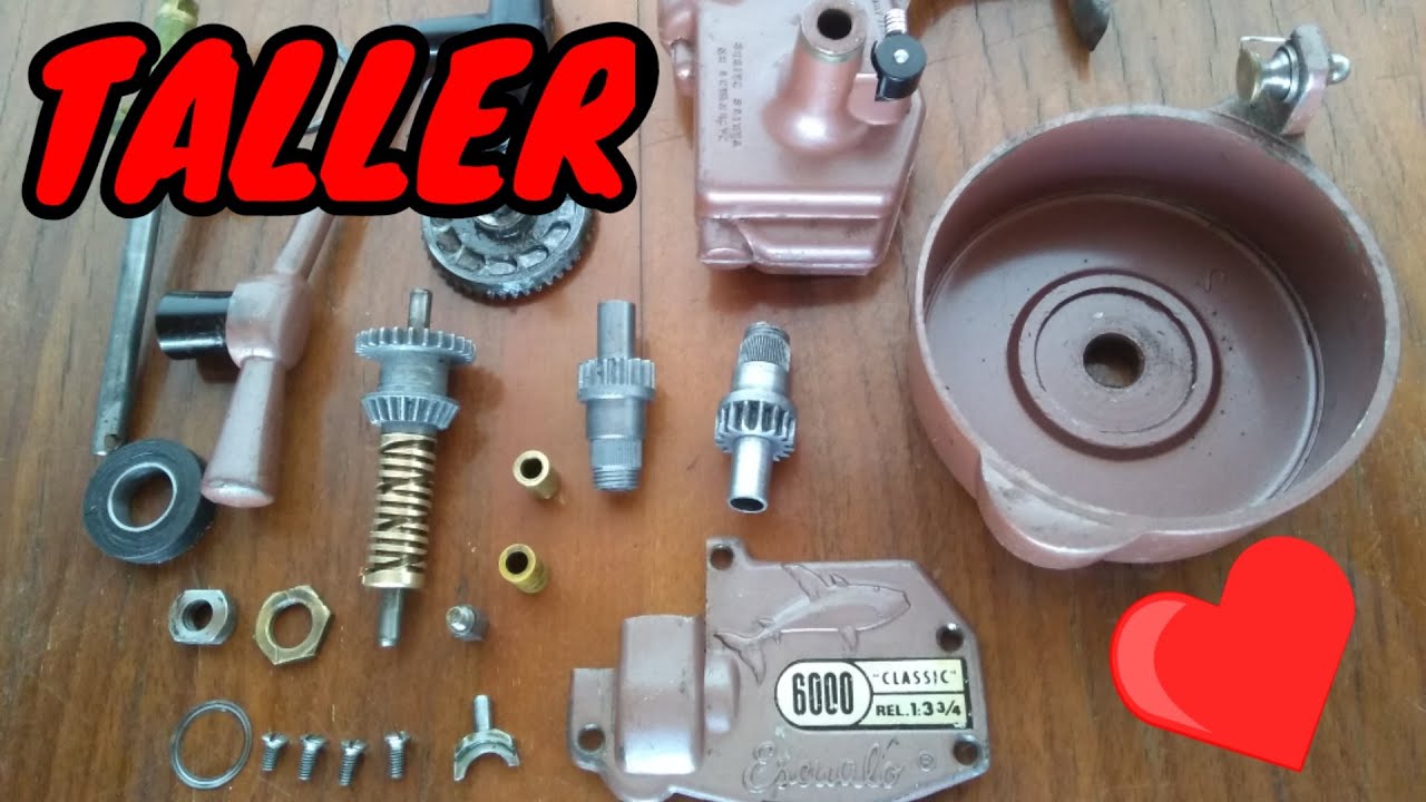 como DESARMAR REPARAR y hacer MANTENIMIENTO DE un REEL ESCUALO modelo 6000. un clásico NACIONAL