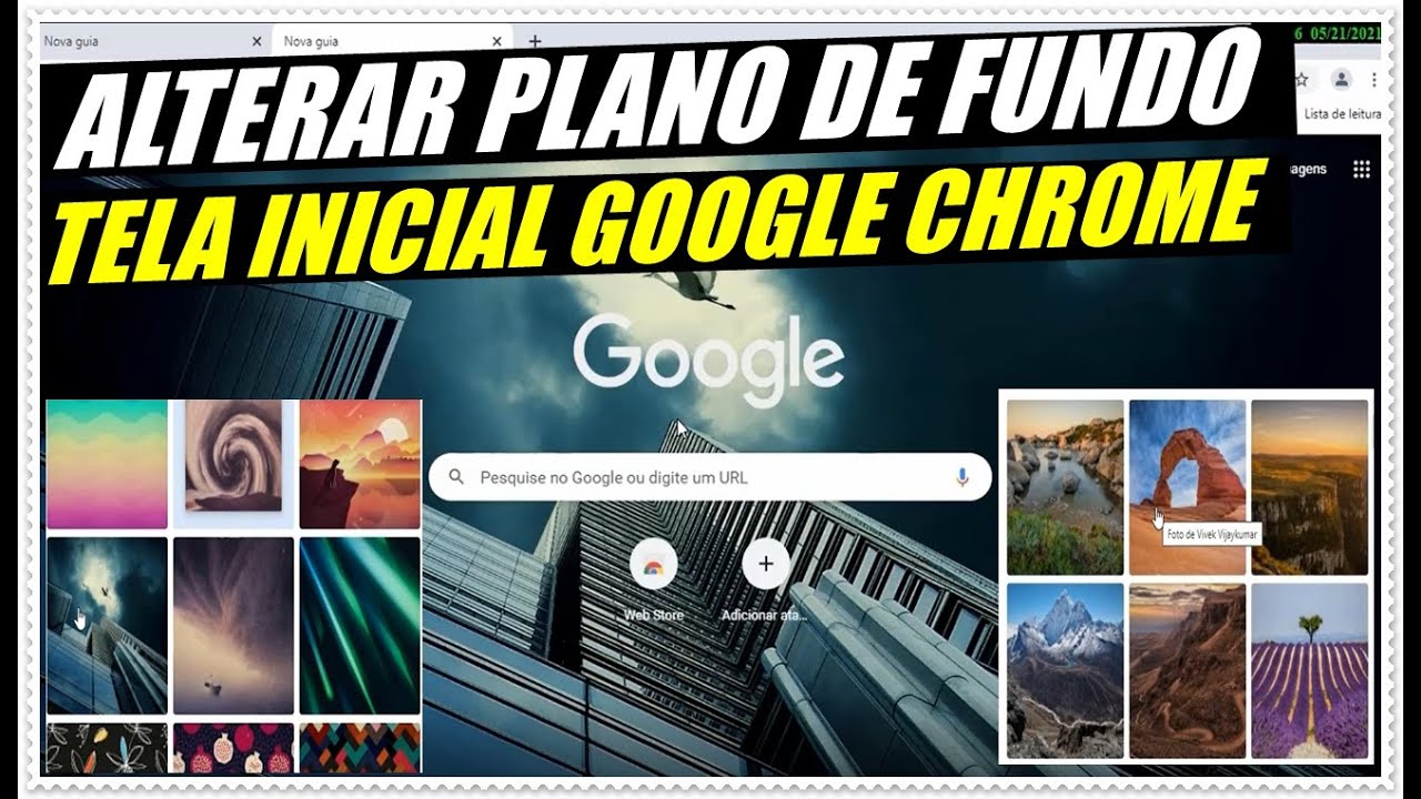 Aprenda a colocar uma imagem como plano de fundo na página do Google