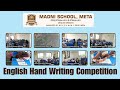 English Hand Writing Competition || Madni School Meta #school #competition #viral
