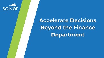 How Solver xFP&A Drives Value Across The Organization