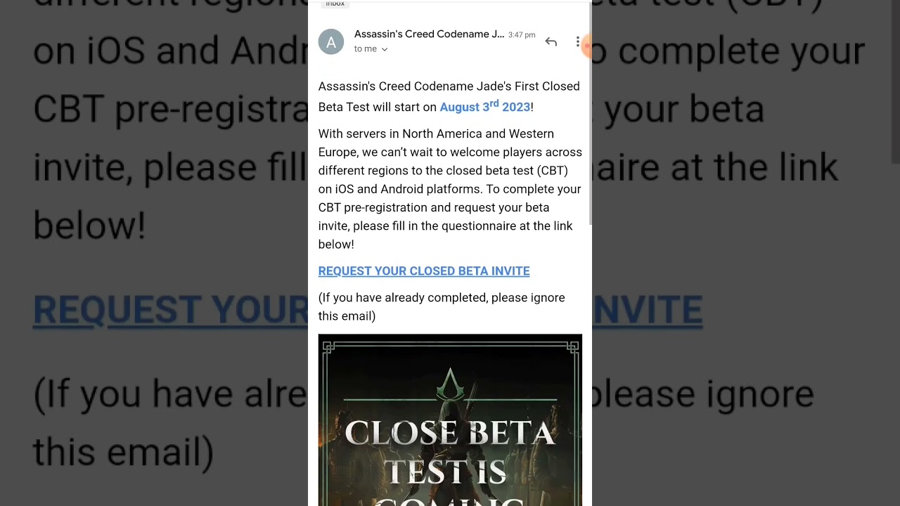 Assassin's Creed Codename Jade Closed Beta Test Date Announced 😍 
