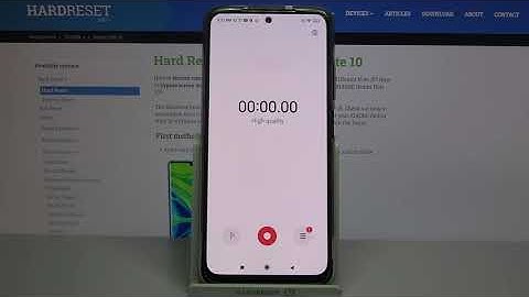 How to Record Sounds on XIAOMI Redmi Note 10 – Use Sound Recorder