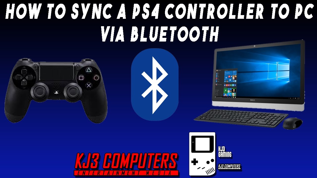 How To Sync a PS4 Controller To PC Via Bluetooth - YouTube