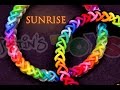 How to Make a Sunrise #justinstoyshybrid Rainbow Loom Bracelet Tutorial